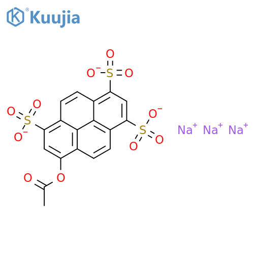 8-Acetoxypyrene-1,3,6-trisulfonic Acid Trisodium Salt Hydrate structure