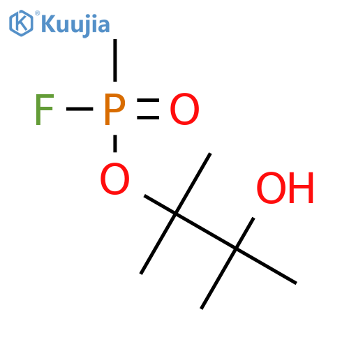 Phosphonofluoridic acid, methyl-, 2-hydroxy-1,1,2-trimethylpropyl ester structure