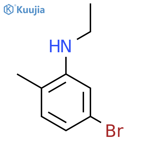 5-bromo-N-ethyl-2-methylaniline structure