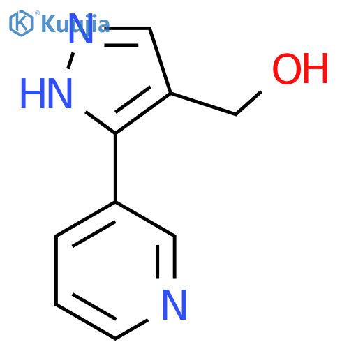 (3-(Pyridin-3-yl)-1H-pyrazol-4-yl)methanol structure