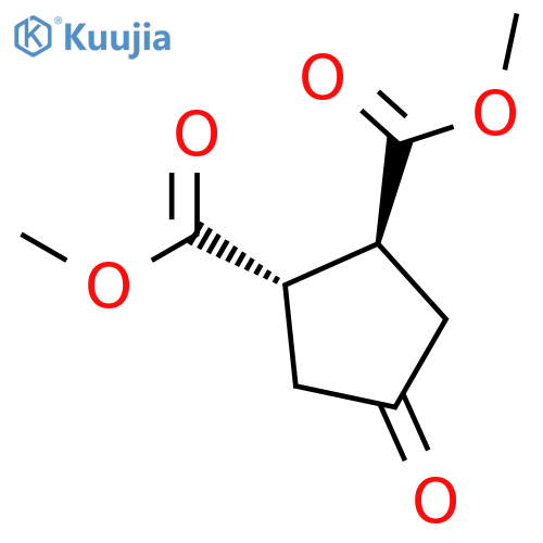 Dimethyl (1S,2S)-4-oxocyclopentane-1,2-dicarboxylate structure