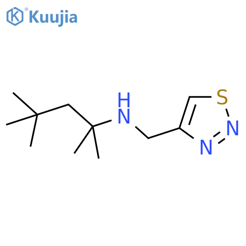 1,2,3-Thiadiazole-4-methanamine, N-(1,1,3,3-tetramethylbutyl)- structure