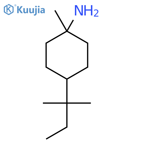 1-Methyl-4-(2-methylbutan-2-yl)cyclohexan-1-amine structure