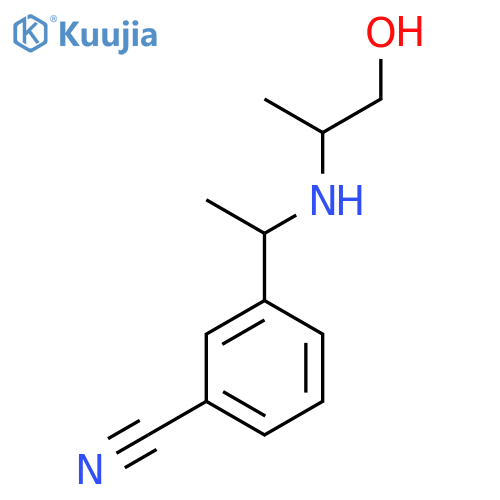 Benzonitrile, 3-[1-[(2-hydroxy-1-methylethyl)amino]ethyl]- structure