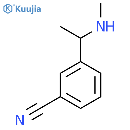 3-1-(Methylamino)ethylbenzonitrile structure