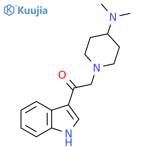 2-[4-(dimethylamino)piperidin-1-yl]-1-(1H-indol-3-yl)ethan-1-one structure