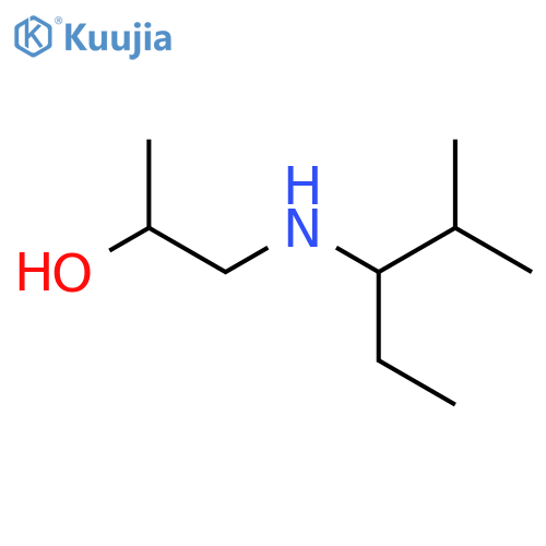 2-Propanol, 1-[(1-ethyl-2-methylpropyl)amino]- structure