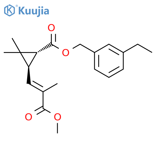 Cyclopropanecarboxylicacid, 3-(3-methoxy-2-methyl-3-oxo-1-propenyl)-2,2-dimethyl-,(3-ethylphenyl)methyl ester, [1R-[1a,3b(E)]]- (9CI) structure