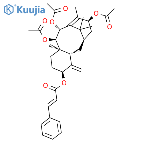 (5α,9α,10β,13α)-9,10,13-Triacetoxytaxa-4(20),11-dien-5-yl (2E)-3-phenylacrylate structure