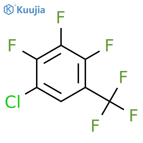 1-chloro-2,3,4-trifluoro-5-(trifluoromethyl)benzene structure