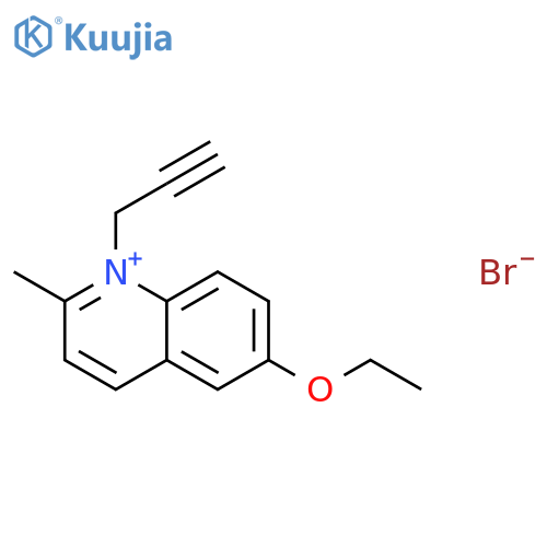 Quinolinium, 6-ethoxy-2-methyl-1-(2-propynyl)-, bromide structure