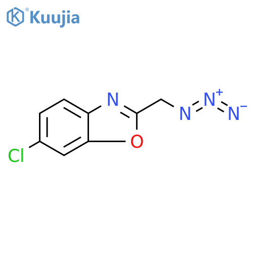 2-(Azidomethyl)-6-chloro-1,3-benzoxazole structure