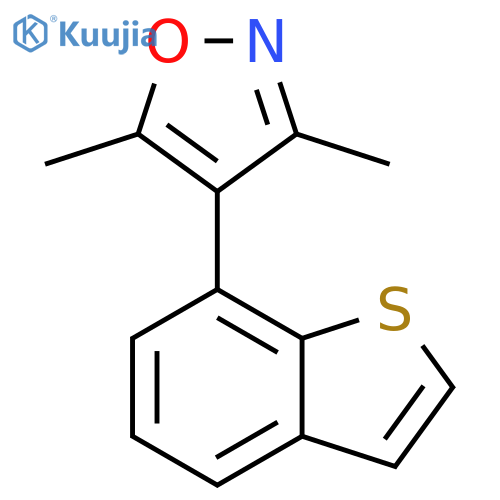 4-(benzothiophen-7-yl)-3,5-dimethyl-isoxazole structure
