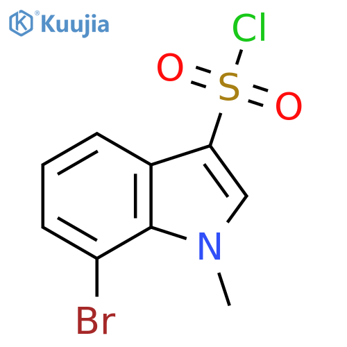 7-bromo-1-methyl-1H-indole-3-sulfonyl chloride structure