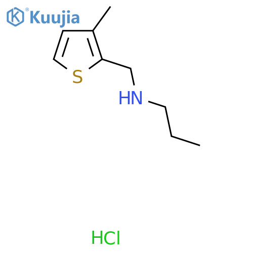 [(3-Methylthiophen-2-yl)methyl](propyl)amine hydrochloride structure