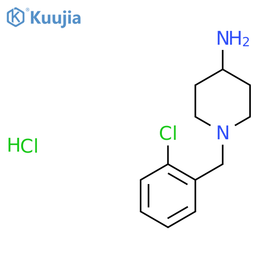 1-(2-Chlorobenzyl)piperidin-4-amine hydrochloride structure