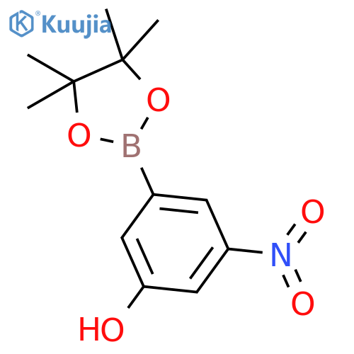 3-Hydroxy-5-nitrophenylboronic Acid Pinacol Ester structure