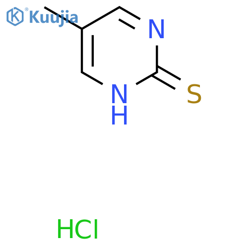 5-methyl-1H-pyrimidine-2-thione;hydrochloride structure