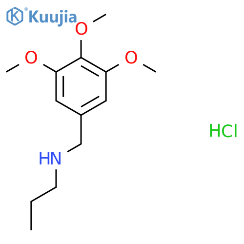 Propyl[(3,4,5-trimethoxyphenyl)methyl]amine hydrochloride structure