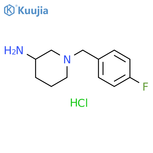 1-(4-fluorobenzyl)-3-piperidinamine dihydrochloride structure