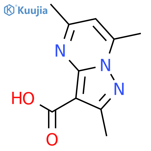2,5,7-Trimethylpyrazolo[1,5-a]pyrimidine-3-carboxylic acid structure