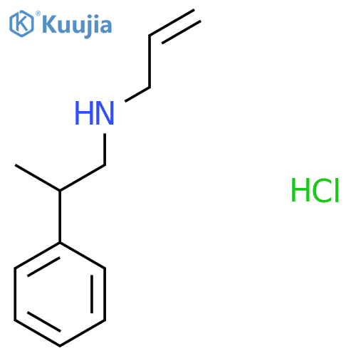 N-(2-Phenylpropyl)prop-2-en-1-amine hydrochloride structure
