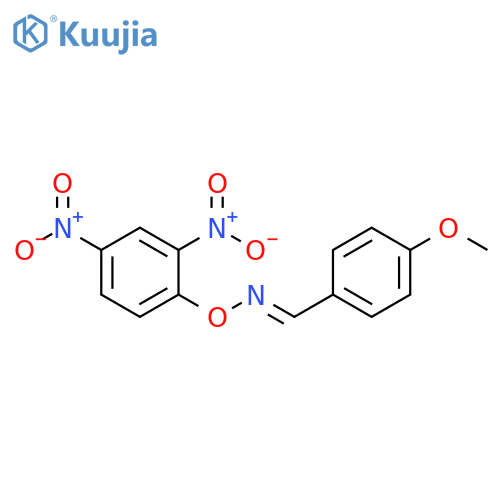 Benzaldehyde, 4-methoxy-, O-(2,4-dinitrophenyl)oxime, (E)- structure