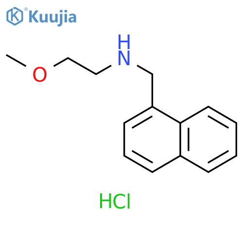 (2-methoxyethyl)(1-naphthylmethyl)amine hydrochloride structure