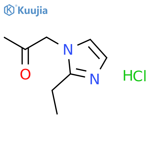 1-(2-Ethyl-1H-imidazol-1-yl)acetone hydrochloride structure