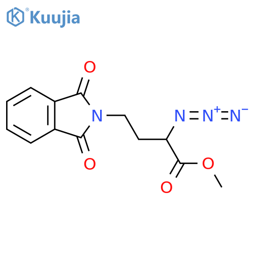 Methyl 2-azido-4-(1,3-dioxo-1,3-dihydro-2H-isoindol-2-yl)butanoate structure