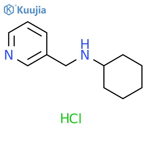N-(3-pyridinylmethyl)cyclohexanamine dihydrochloride structure