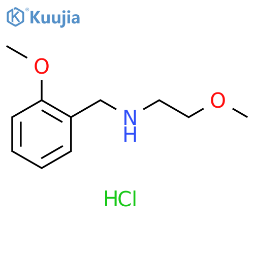 (2-methoxybenzyl)(2-methoxyethyl)amine hydrochloride structure