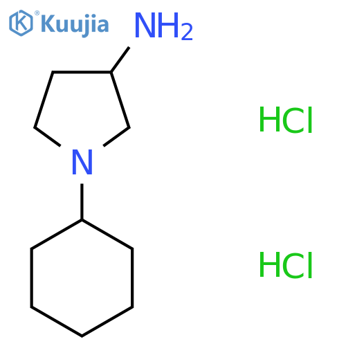 1-cyclohexylpyrrolidin-3-amine dihydrochloride structure