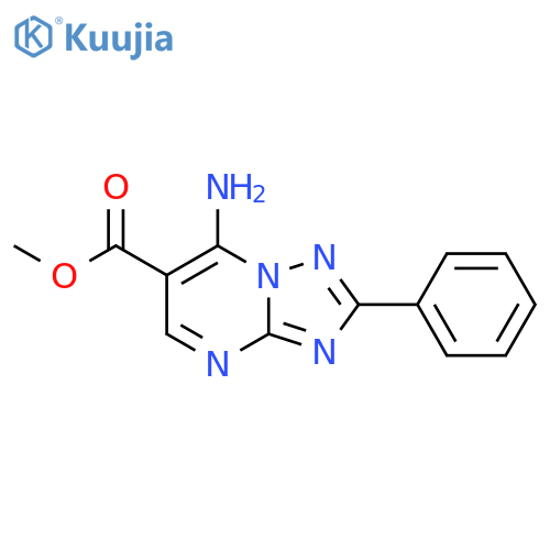 Methyl 7-amino-2-phenyl1,2,4triazolo-1,5-apyrimidine-6-carboxylate structure