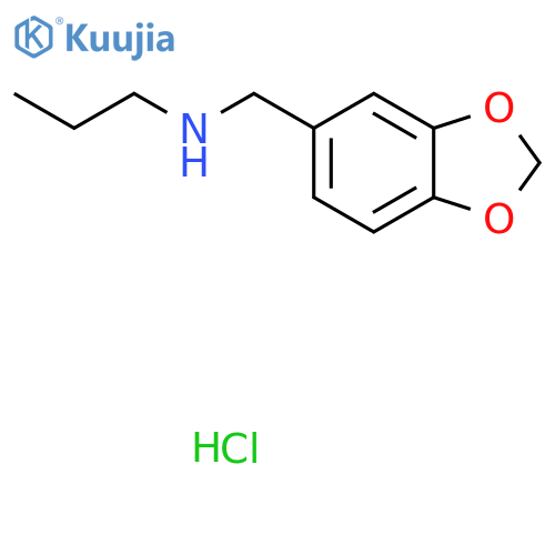 (2H-1,3-Benzodioxol-5-ylmethyl)(propyl)amine hydrochloride structure