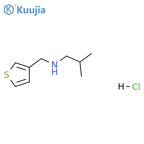 (2-methylpropyl)(thiophen-3-yl)methylamine hydrochloride structure