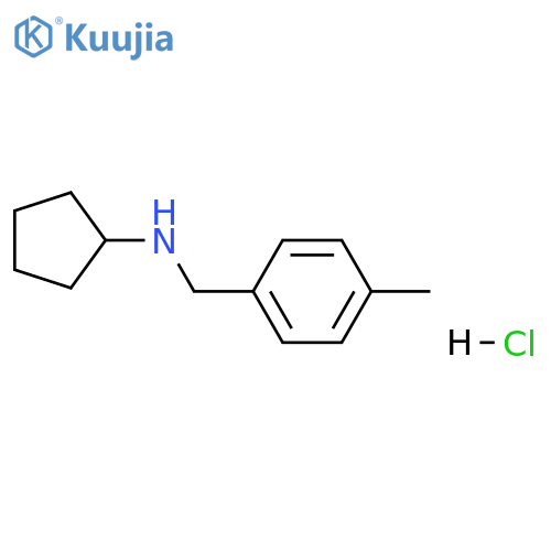 N-(4-methylbenzyl)cyclopentanamine hydrochloride structure