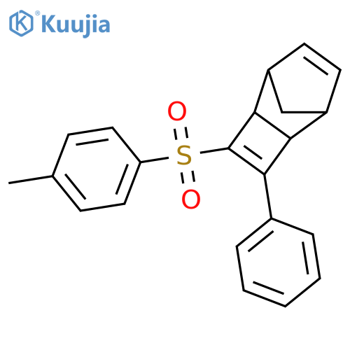 Tricyclo[4.2.1.02,5]nona-3,7-diene, 3-[(4-methylphenyl)sulfonyl]-4-phenyl- structure