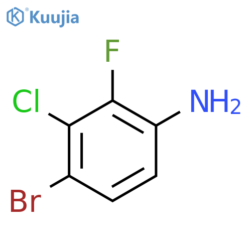 4-Bromo-3-chloro-2-fluoroaniline structure