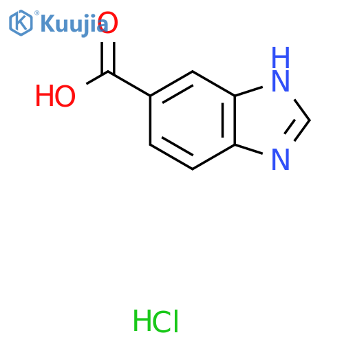 Benzodiazole-5-carboxylic acid HCl structure