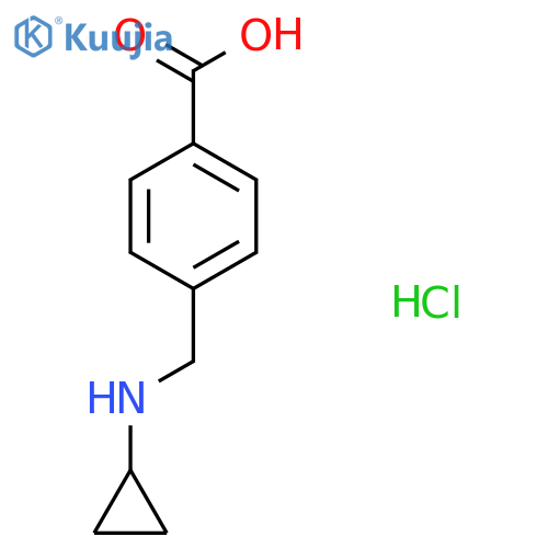 4-Cyclopropylaminomethyl-benzoic acid hydrochloride structure