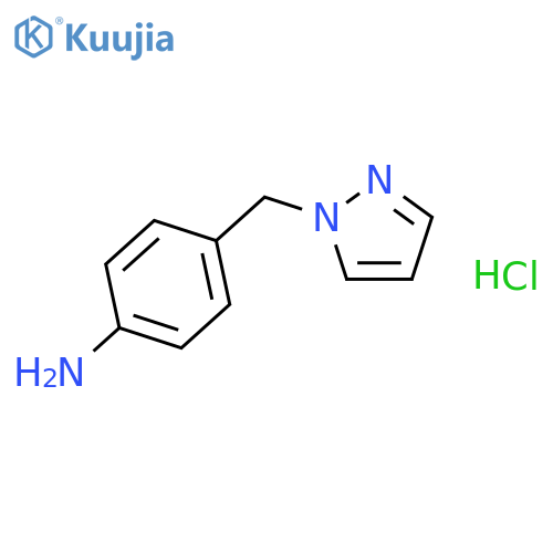 4-(1H-pyrazol-1-ylmethyl)aniline structure