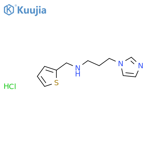 3-imidazol-1-yl-N-(thiophen-2-ylmethyl)propan-1-amine:hydrochloride structure