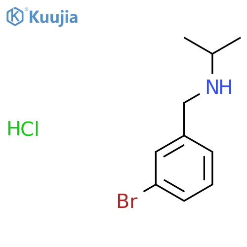 [(3-Bromophenyl)methyl](propan-2-yl)amine hydrochloride structure
