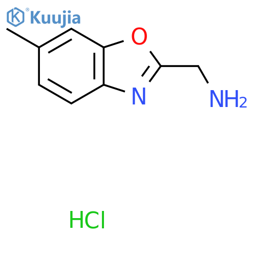 (6-Methyl-1,3-benzoxazol-2-yl)methylamine hydrochloride structure