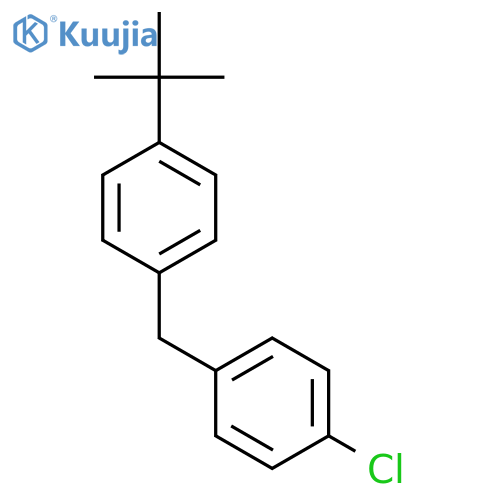 Benzene, 1-chloro-4-[[4-(1,1-dimethylethyl)phenyl]methyl]- structure