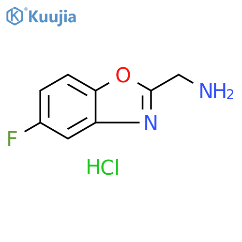 (5-Fluoro-1,3-benzoxazol-2-yl)methylamine Hydrochloride structure