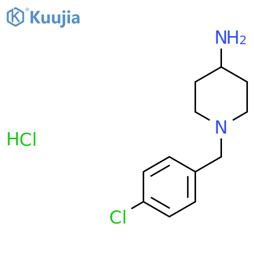 1-(4-Chlorobenzyl)piperidin-4-amine hydrochloride structure