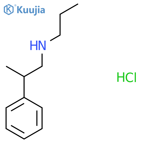 (2-Phenylpropyl)(propyl)amine hydrochloride structure