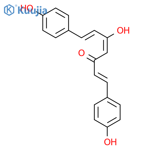 1,4,6-Heptatrien-3-one, 5-hydroxy-1,7-bis(4-hydroxyphenyl)- structure